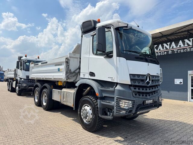 Üç taraflı damperli kamyon MERCEDES-BENZ 3343 Arocs 4 Allrad 6x6 MEILLER  Only 39.000 Km