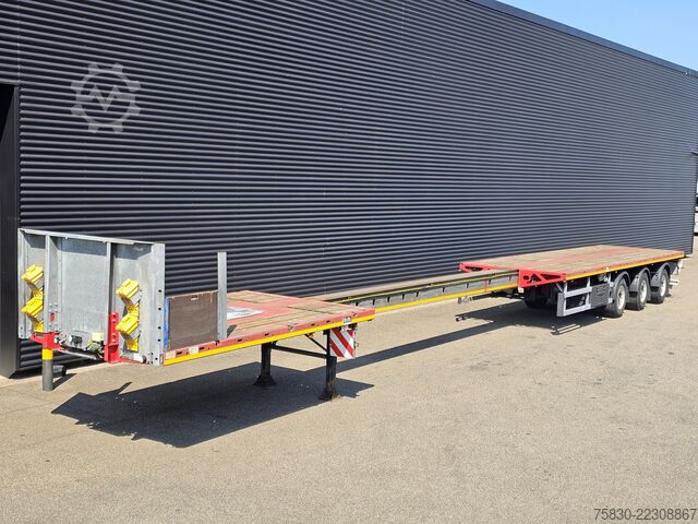 Remorque à plate-forme Max Trailer F-S43-BGS / 3 X STEERING / EXTENDABLE / LIFT AXLE