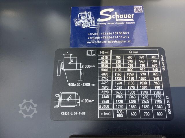 Elektromos négykerekű targonca Baoli KBE20 Li G1