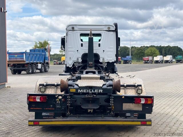 Φορτηγό γερανός roll-off MERCEDES-BENZ Actros 2745 6x2 Abrollkipper Meiller RS2170