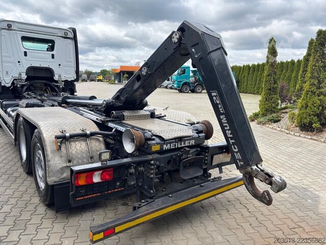 Φορτηγό γερανός roll-off MERCEDES-BENZ Actros 2745 6x2 Abrollkipper Meiller RS2170