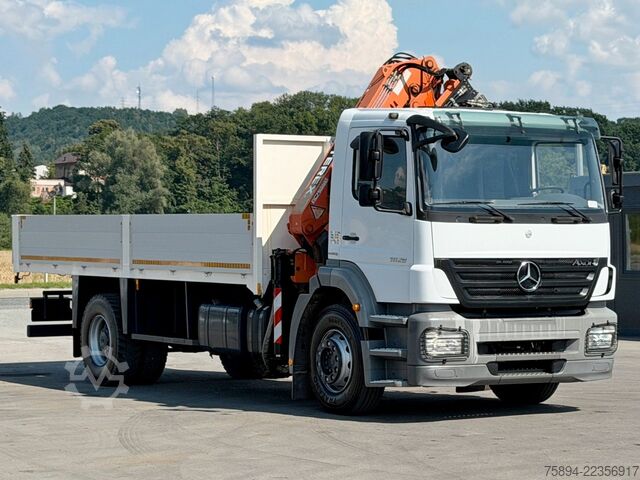 Grue montée sur camion MERCEDES-BENZ AXOR 1829 * Pritsche 6,20 m + ATLAS 135.2 * TOP!
