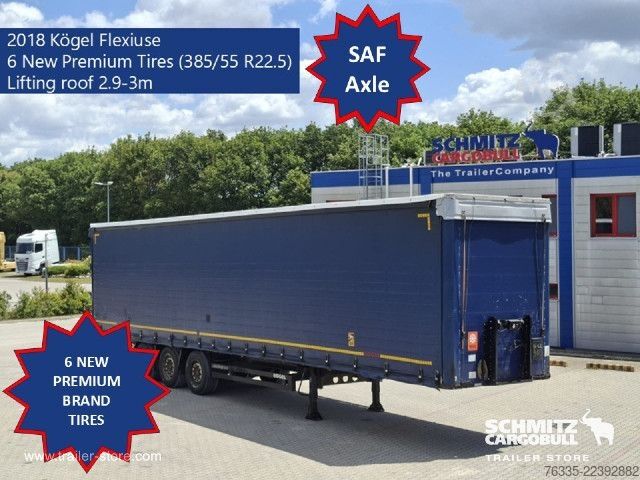 Otevřený návěs s plachtou Kögel Curtainsider Mega