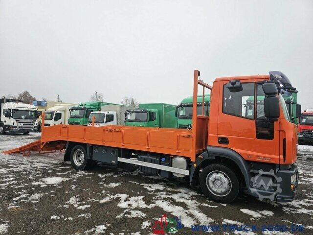 Car carrier truck Iveco 120E18 Maschinen/ Baumaschinen Transport Winde