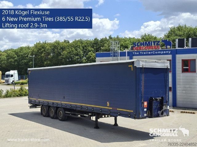 Open semitrailer with tarp Kögel Curtainsider Mega