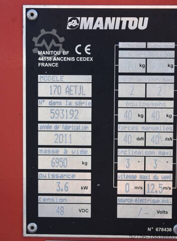 Gelenkteleskoparbeitsbühne Manitou 170AETJL