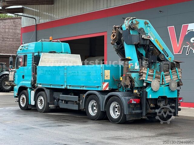 Autocarro con cassone fisso MAN TGA 35.430 8x4 BL Baustoff PALFINGER 72002 LK