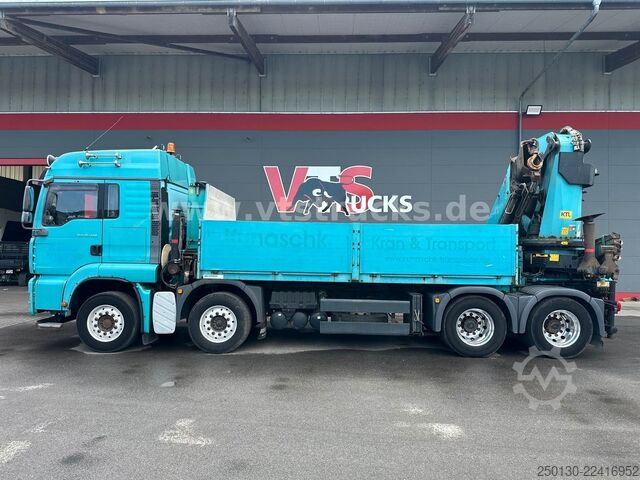 Autocarro con cassone fisso MAN TGA 35.430 8x4 BL Baustoff PALFINGER 72002 LK