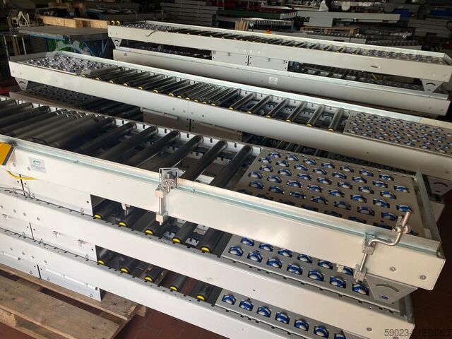 Roller conveyor, work table with drive AMI Fördertechnik Rollenbahn/Arbeitstisch