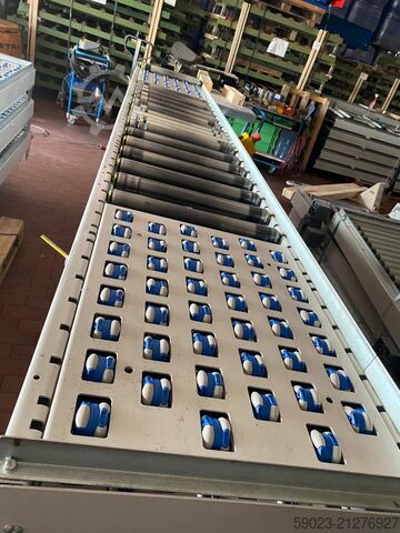 Roller conveyor, work table with drive AMI Fördertechnik Rollenbahn/Arbeitstisch