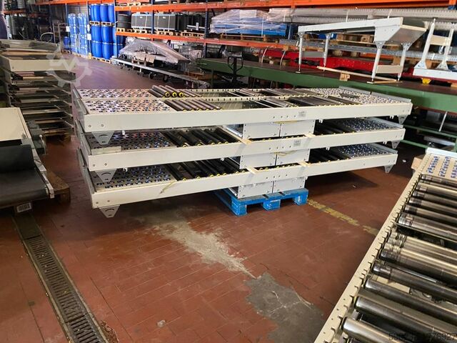 Roller conveyor, work table with drive AMI Fördertechnik Rollenbahn/Arbeitstisch