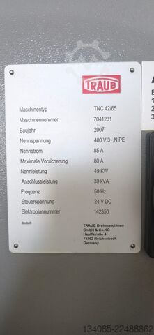 Tokarka CNC Traub TNC 42/65