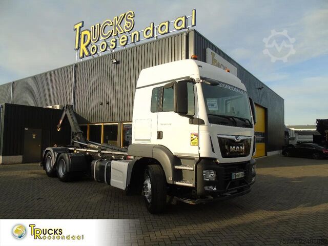 System med krogarm MAN TGS 28.470 + 20T hook + 6x2