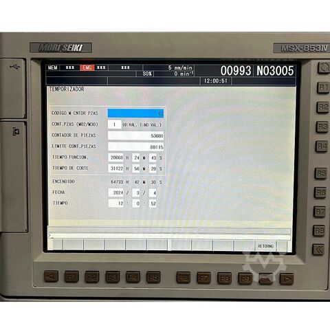 Horisontalt bearbejdningscenter MORI SEIKI NHX 4000