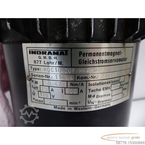 Besturingsunit Indramat MDC10.20F/MMA-0 Gleichstrom Servomotor SN: 11444