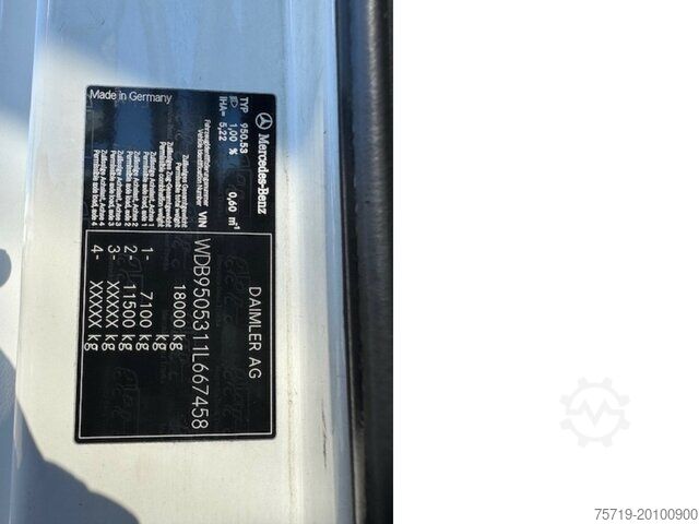 Vuilniswagen Mercedes-Benz 1824 4x2 Atego Zöller