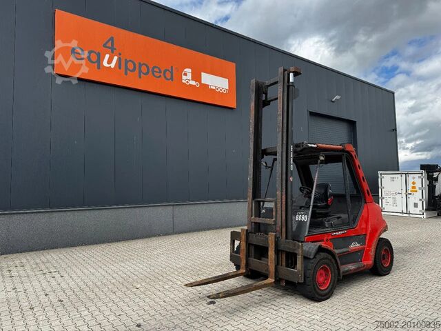 Carrello elevatore Linde H80D FORKLIFT, 8000KG, duplex, 6 cil. Deutz die...