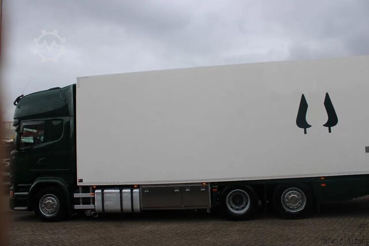 Refrigerated/freezer transport Scania R490 + 6X2 + EURO 6 + heating truck/ flowers FU...
