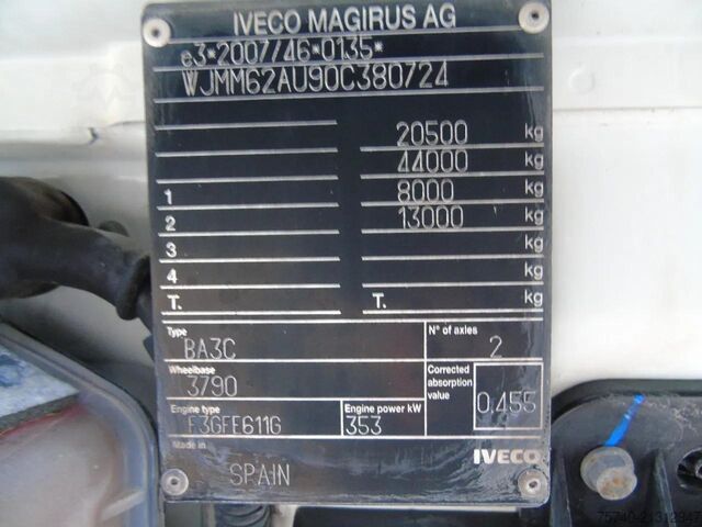 Standard-SZM Iveco Stralis 480 4X2 +RETARDER+ HYDRAULIC + EURO 6