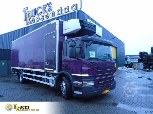 Koel-vriestransport Scania P230 LOW KLM +  CARRIER + LOADLIFT +