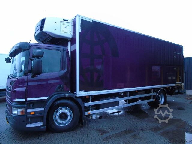 Koel-vriestransport Scania P230 LOW KLM +  CARRIER + LOADLIFT +