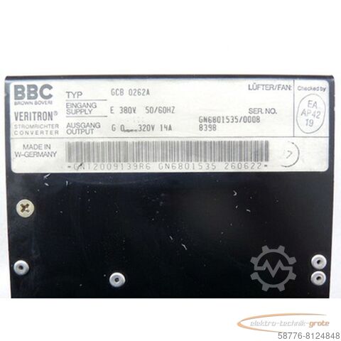 ABB / BBC komponenta ABB / BBC GCB0262 A Veritron Stromrichter