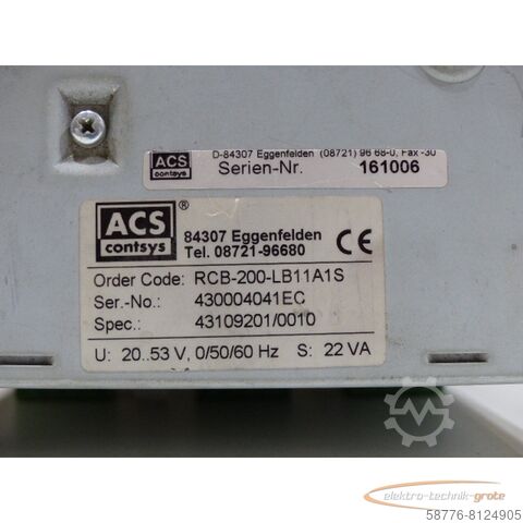 ACS-component ACS RCB-200-LB11A1S
