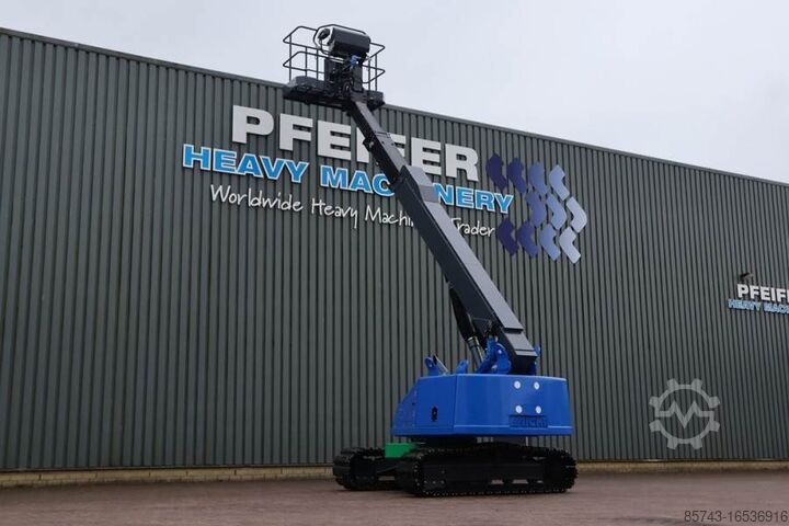 Telescopic boom lift Aichi SR12CSM Diesel, Tracked Boomlift, 14.1m Working He