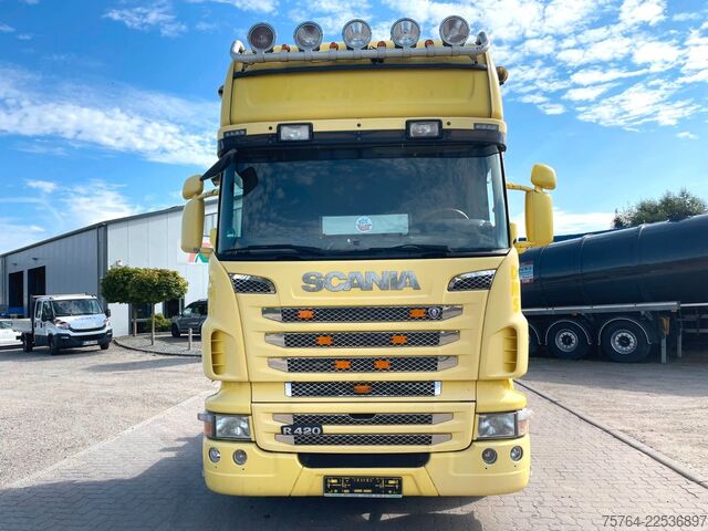 Wissellaadbak vrachtwagen SCANIA R420 / BDF bis 7,45m / 20 Fuß / LBW / Gelenkt