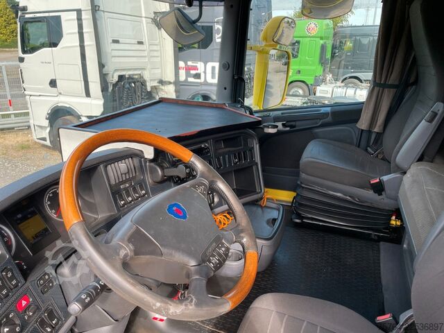 Wissellaadbak vrachtwagen SCANIA R420 / BDF bis 7,45m / 20 Fuß / LBW / Gelenkt