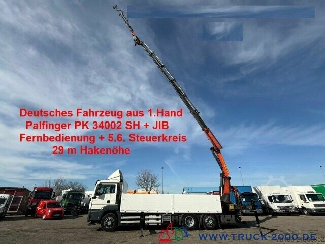 Ladbil med lad MAN TGS 26.400 PK 34002SH + Jib 30m - 5+6 SK - FB