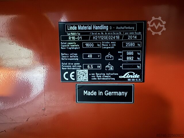 R 16 -  * Triplex FFL !! COLDSTORE !! LINDE R 16 -  * Triplex FFL !! COLDSTORE !!