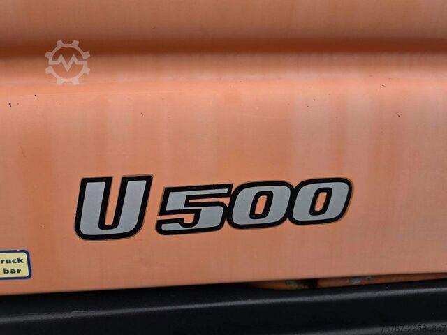 Outro UNIMOG U 500 3-Seiten-Kipper mit Kran PK 9501