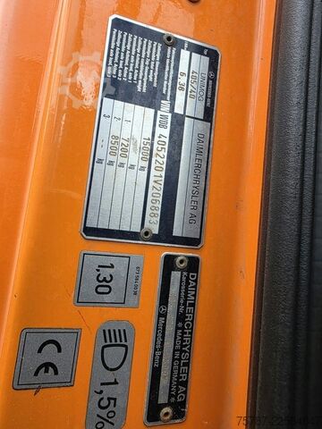 Outro UNIMOG U 500 3-Seiten-Kipper mit Kran PK 9501