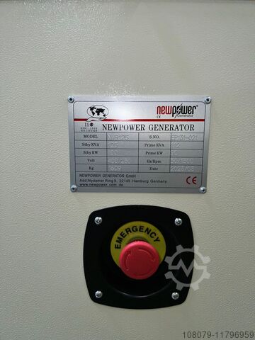 110 кВА генератор за хитне случајеве Newpower Generator NWR125 Ricardo Motor Newpower Generator