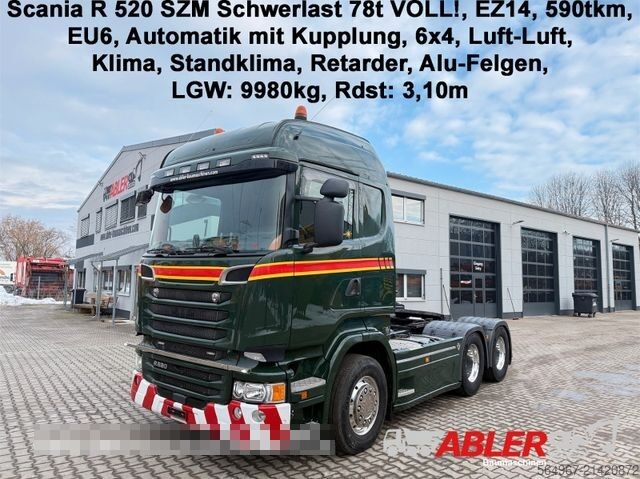 Trattore stradale standard SCANIA R 520 SZM Schwerlast 78t 6x4 Retarder