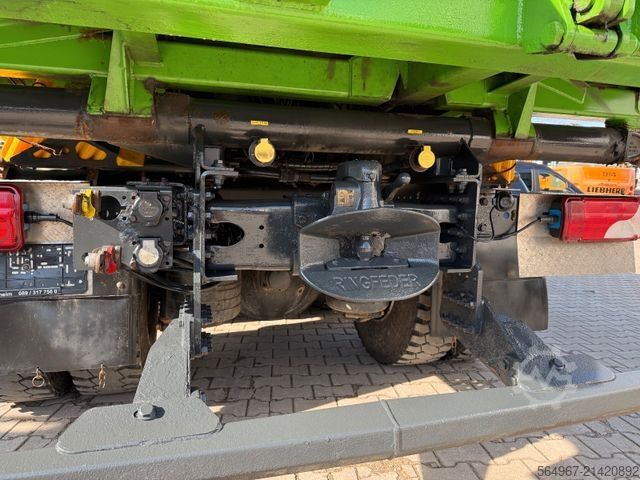 Třístranný sklápěč SCANIA G450 Kipper Kran Atlas 206.3E AHK Bordmatic FUNK