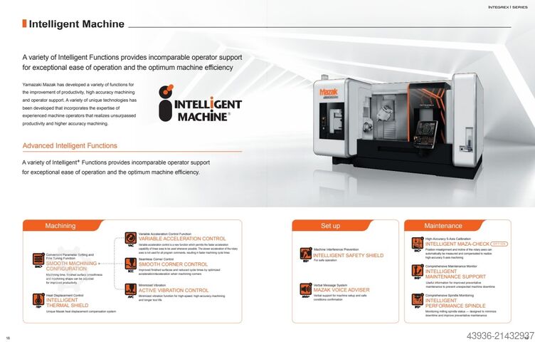 Dreh Fräszent MAZAK Integrex i-200ST Mazak Integrex i-200ST x 1500U