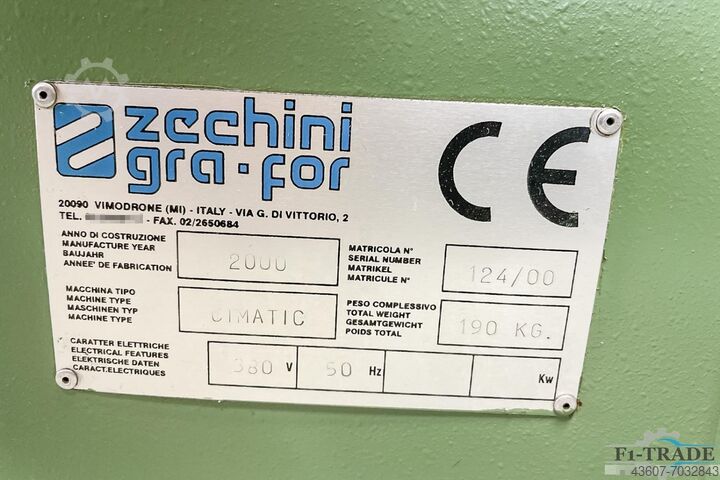 Kastpers en voegmachine Zechini CIMATIC