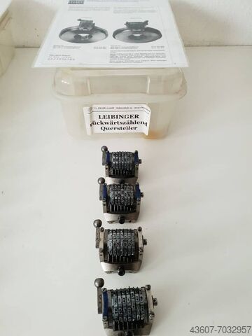 Nummering eenheden Leibinger Gradsteller-Quersteller-Forwards-Backwards