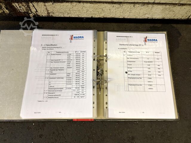 Mașină EDM pentru găurirea orificiilor MADRA BT-2