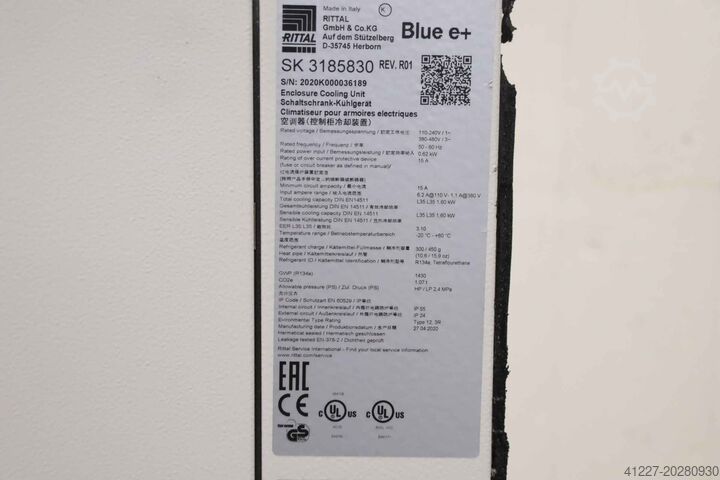 Control cabinet cooling unit Rittal Blue e+ SK 3185.830 1,6 kW