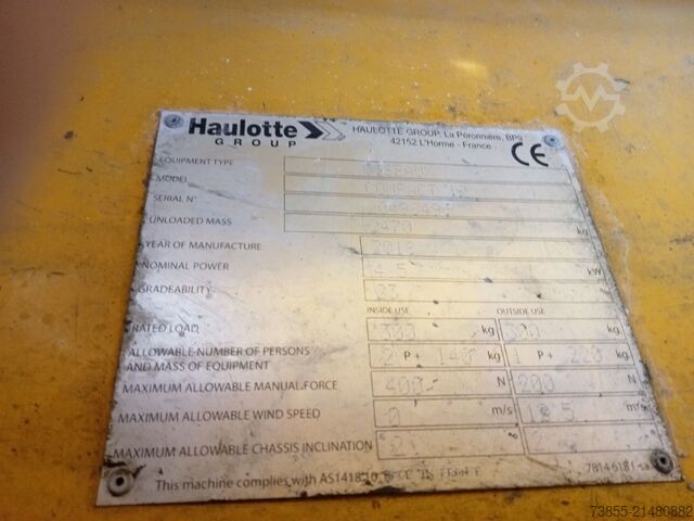 Scherenhubtisch Haulotte Compact 12