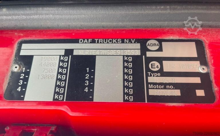 Standard-SZM DAF XF 105.460 HYDRAULIC, PTO, FRIGO