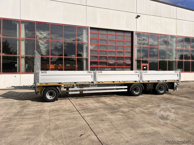Nyitott pótkocsi Möslein T 3 Plato 9 m  3 Achs Jumbo- Plato- Anhänger 9 m, Mega