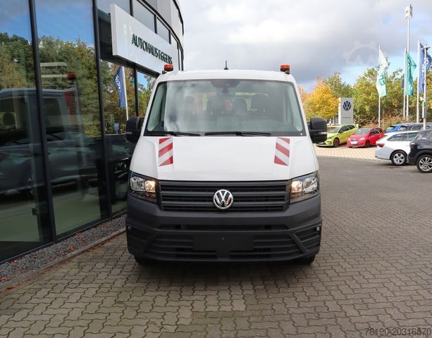 Pick-up varevogn VOLKSWAGEN Crafter 50 Doka Tiefpritsche +Kran (Fa. Schoon)