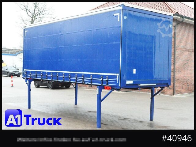 Cserélhető felépítmény platóval és ponyvával KRONE Wechselbrücke 7,45, Code XL, Bordwand, neue Plane