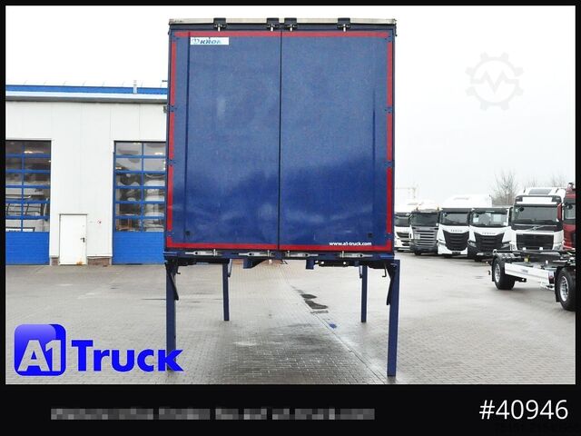 Cserélhető felépítmény platóval és ponyvával KRONE Wechselbrücke 7,45, Code XL, Bordwand, neue Plane