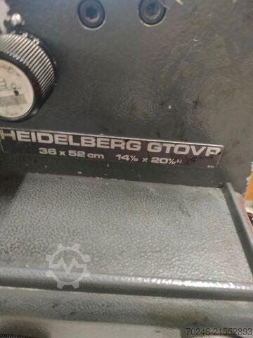 Offset printing press Heidelberg GTOVP 52