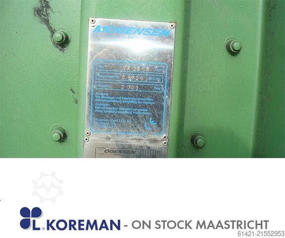 Siebmaschine Mogensen Bar Sizer VX 2558 Mogensen Type: Sizer VX 2558 Screening Machine Mogensen Bar Sizer VX 2558